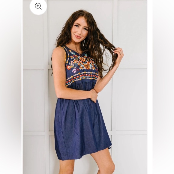 Savanna Jane Embroidered Babydoll Dress - Picture 2 of 10